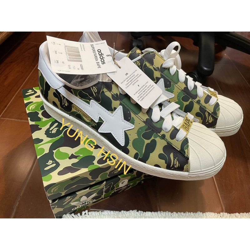 Bape x Adidas SuperStar 80s Green Camo | 蝦皮購物