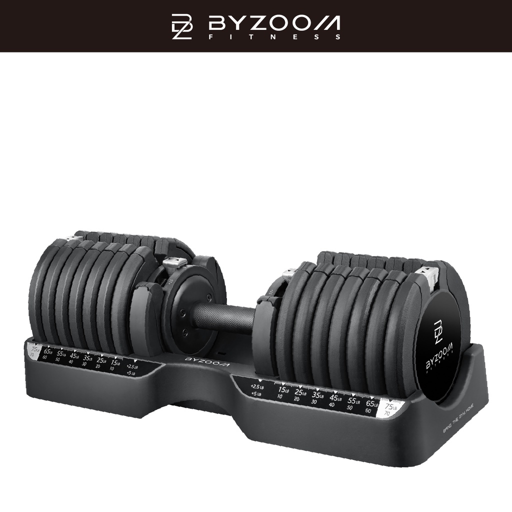 Byzoom Fitness X Peeta 居家訓練計畫 BYZOOM 75LB可調式啞鈴 正式登場