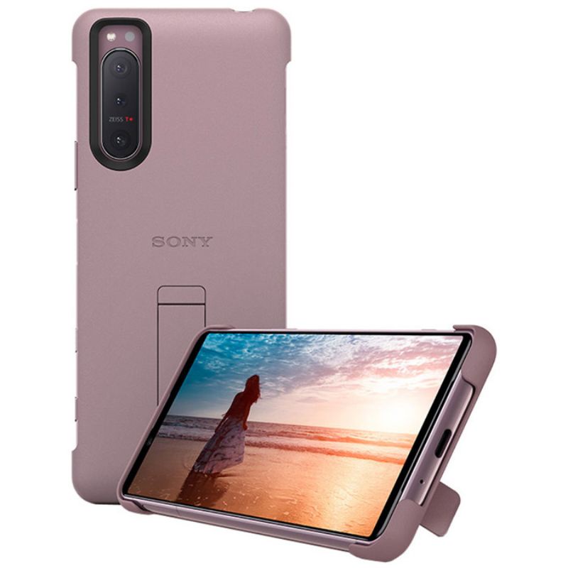 ［特價！］SONY Xperia 5 II 原廠專用的可立式時尚保護背殼 XQZ-CBAD 粉色 手機殼 保護殼