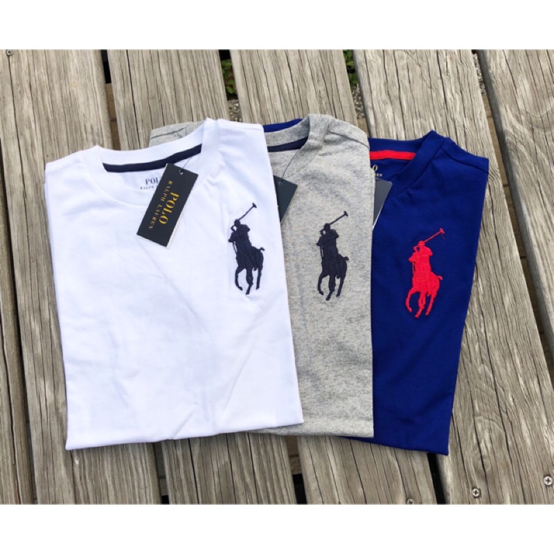 現貨Polo Ralph Lauren 青年版大馬logo 數字短袖T恤Big Pony | 蝦皮購物