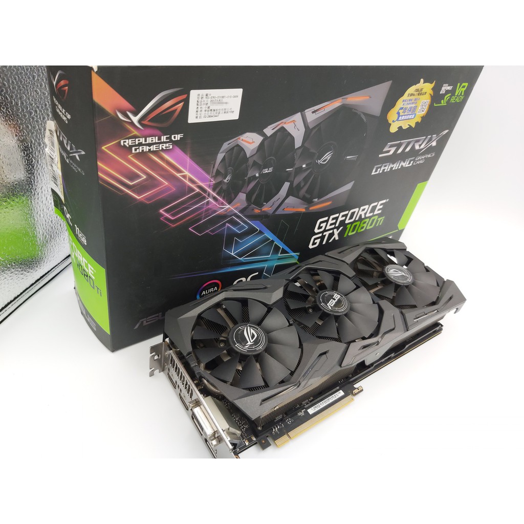 在家玩遊戲ASUS顯示卡ROG-STRIX-GTX1080TI-011G-GAMIN有現貨| 蝦皮購物