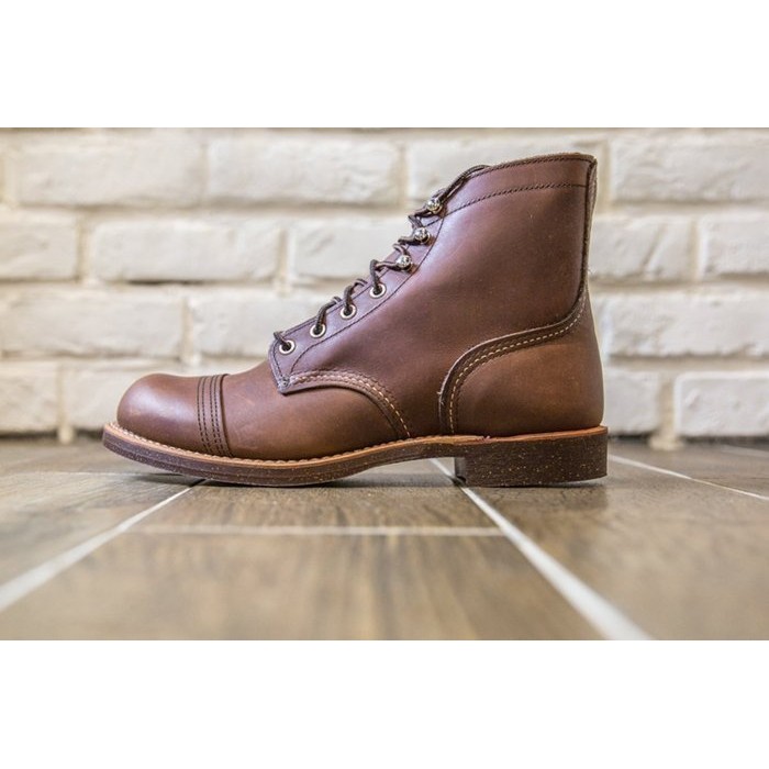 紐約范特西】 現貨RED WING IRON RANGE Boots 8111 棕色皮革工作靴 