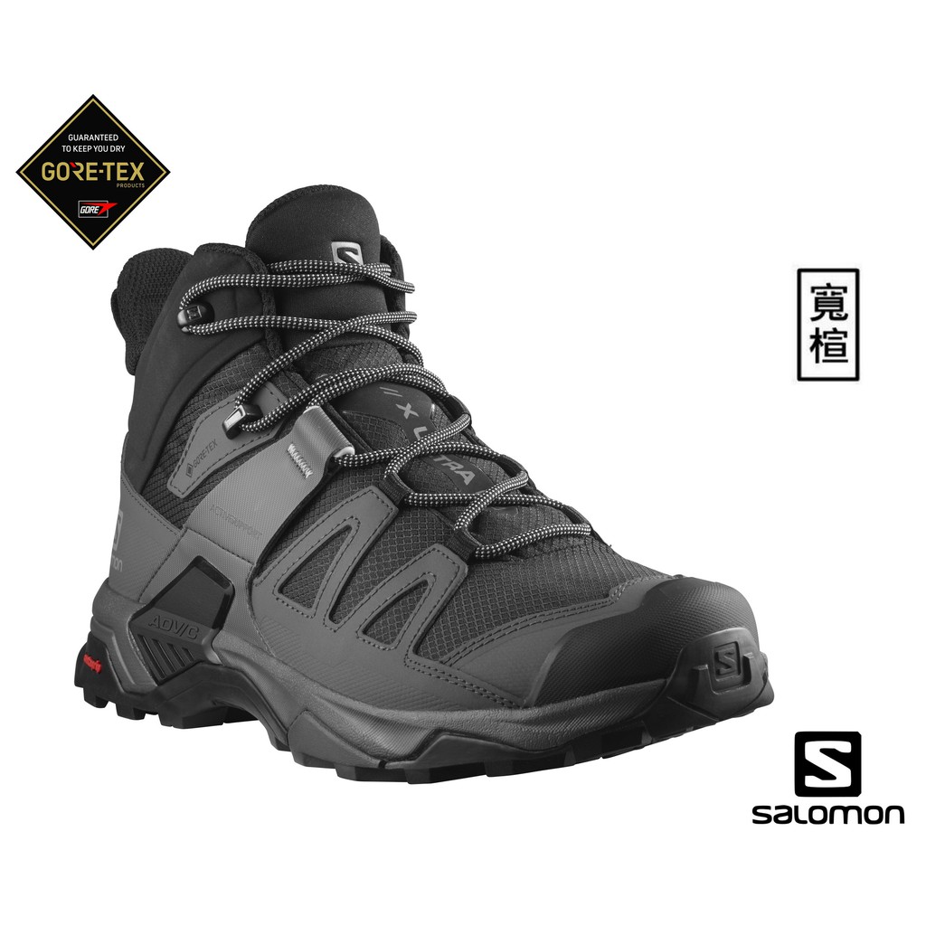 7折出清-Salomon 男GoreTex防水寬楦中筒登山鞋/X ULTRA 4 /L41294600