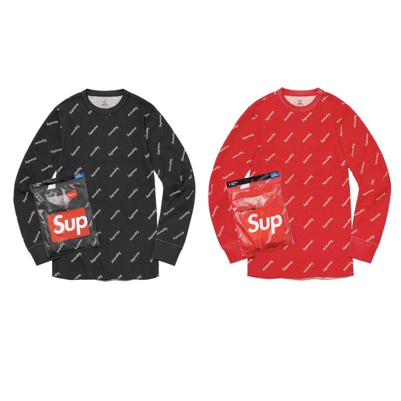 全新現貨20 Supreme®/Hanes® Thermal Crew (1 Pack) | 蝦皮購物