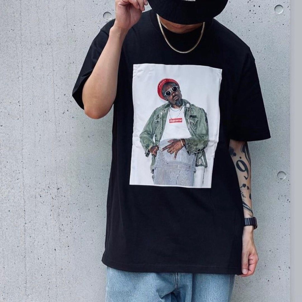 貳伍壹.TC】Supreme Andre 3000 Tee 饒舌歌手黑短T FW22T51B | 蝦皮購物