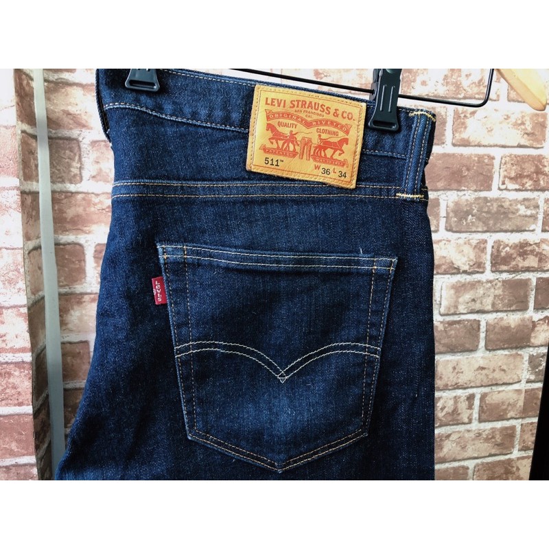 LEViS 511 日版原色直筒褲微刷破日本製made in Japan | 蝦皮購物