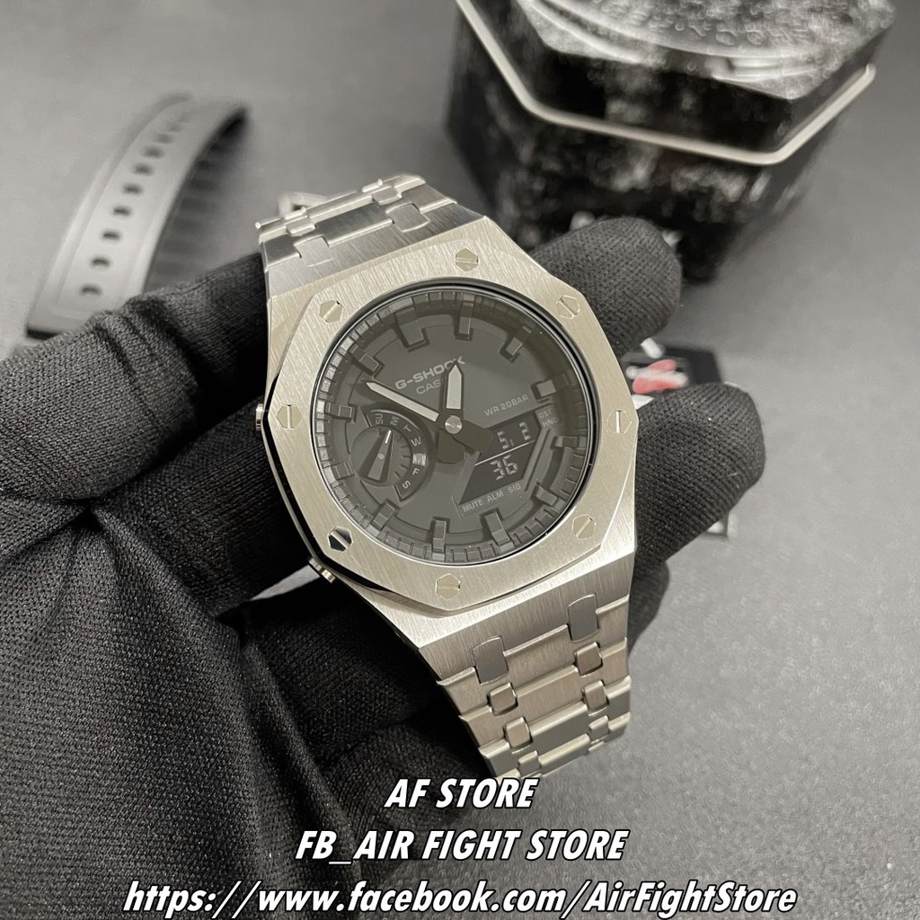 AF Store*G-SHOCK GA-2100改裝GA-2100-1A1 改裝六代AP款不鏽鋼農家橡樹