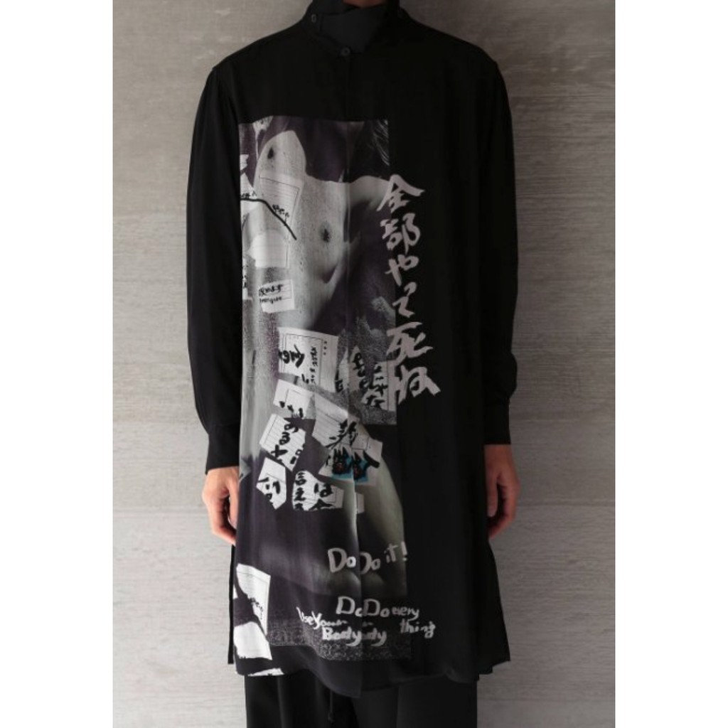 現貨Yohji Yamamoto 山本耀司全部やって死ねブラウス(BLACK) 2019SS