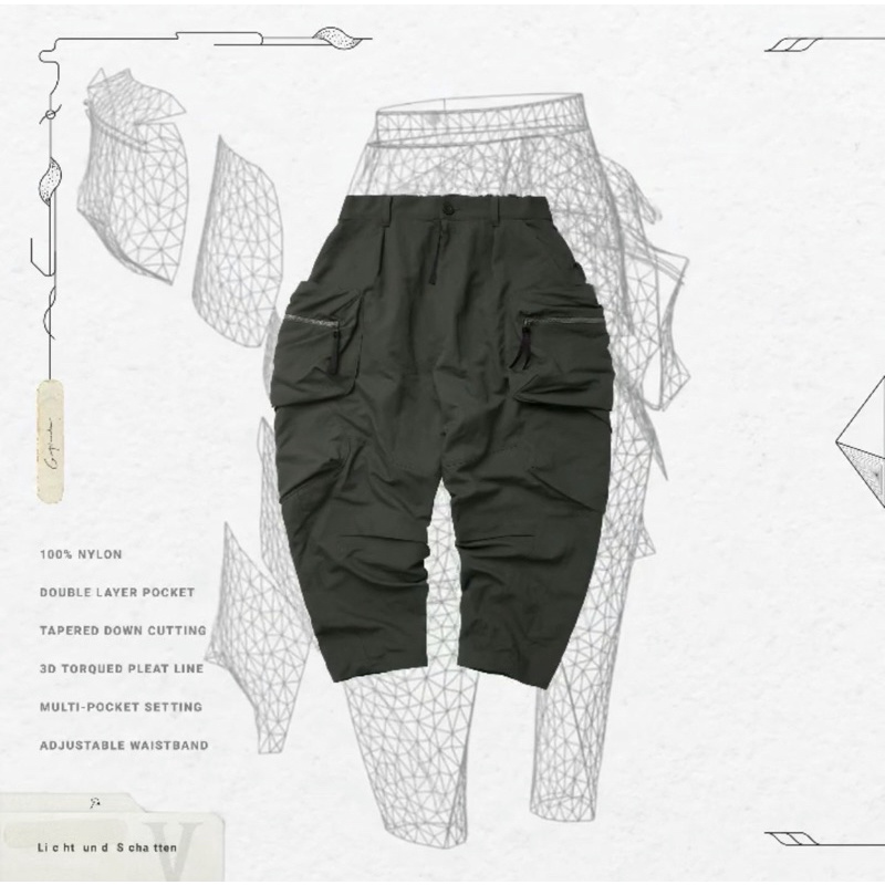 GOOPiMADE P1.L5S - “Choreutics” 3D Utility Pants D-buschgrün | 蝦皮購物