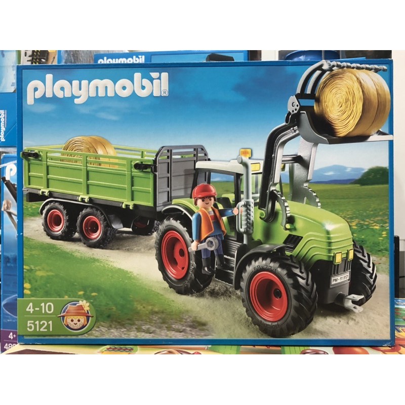 ⚠️現貨（特價）playmobil 5121德國🇩🇪摩比人耕耘機🚜收割機🚜耕田車