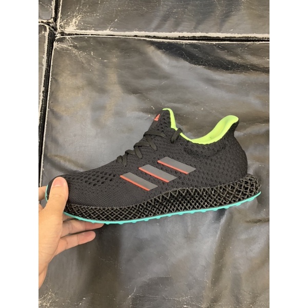 Taiwan小鮮肉> ADIDAS 4D FUTURECRAFT 黑綠螢光慢跑鞋男女GZ8626