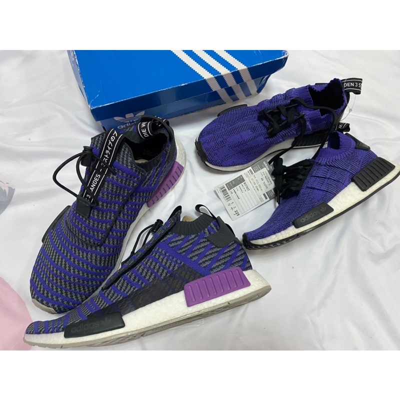 Adidas NMD R1 PK套襪紫色編織歐美限定B37627💜男女鞋童鞋| 蝦皮購物