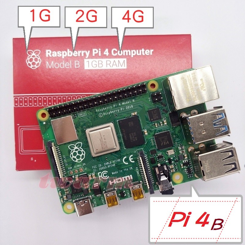 樹莓派主板Pi4（2G、4G、8G有現貨）Raspberry Pi 4 B( 新版Pi4B )散熱