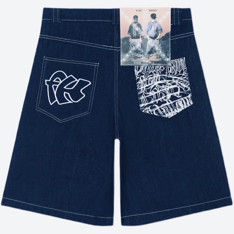 90s CHICANO Denim Shorts 6