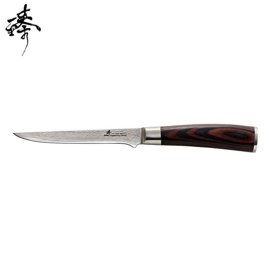 Zhen 臻》140mm(VG10)鋼剔骨刀(牛排刀) - 黑檀木柄~ 日本進口67層