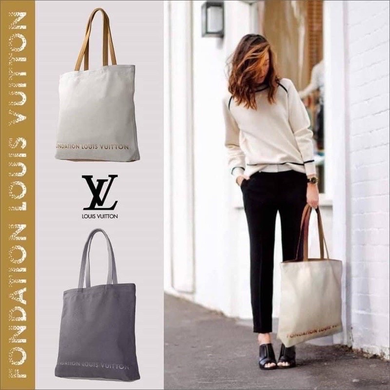 PS ] ❤️ 全新現貨Louis Vuitton LV 博物館基金會限定版托特包帆布袋