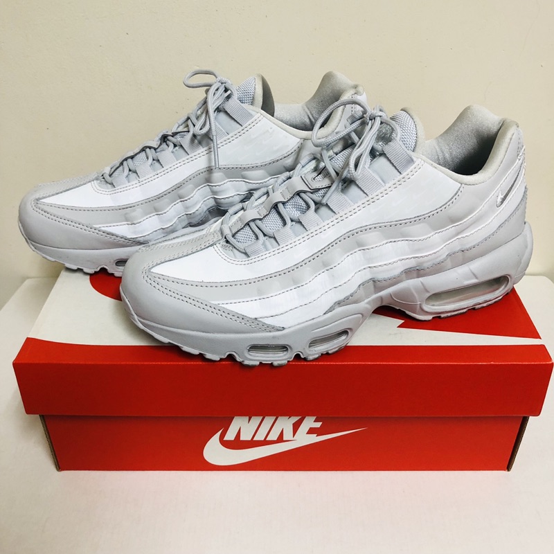 二手正品] Nike Air Max 95 LX 反光白銀US9 AA1103-005 | 蝦皮購物