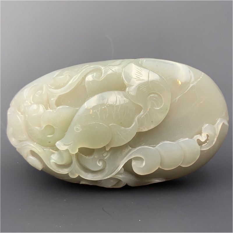 和田白玉 清時代 土臭 髮饰 天然石 白玉