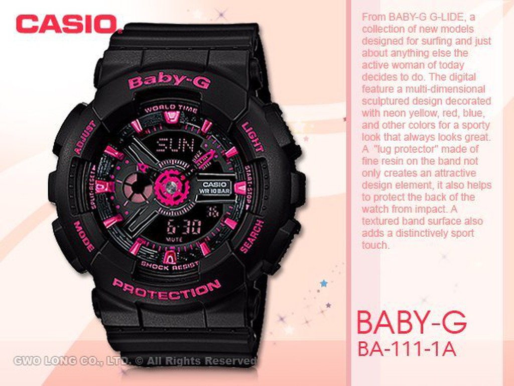 CASIO baby-G BA-111 防水-