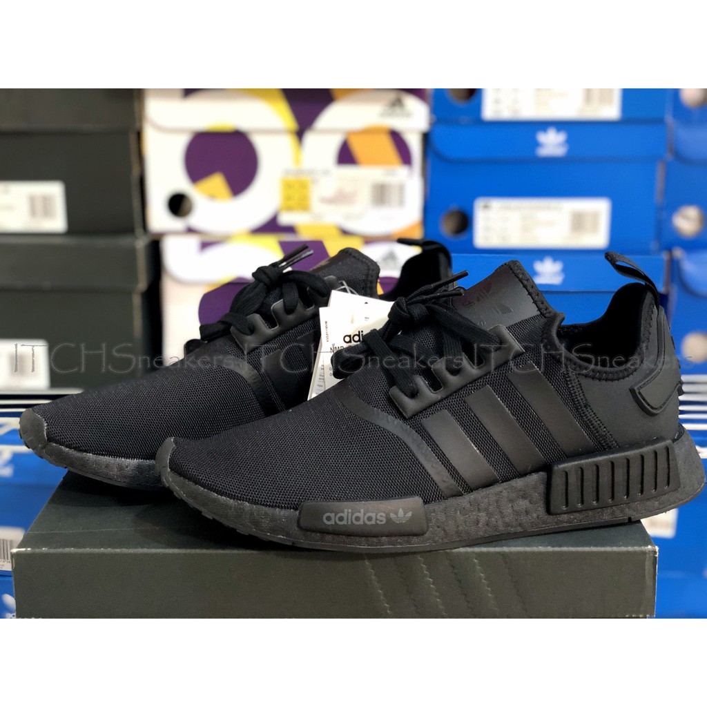 ITCH代購』adidas NMD_R1 黑底boost 全黑黑武士FV9015 | 蝦皮購物