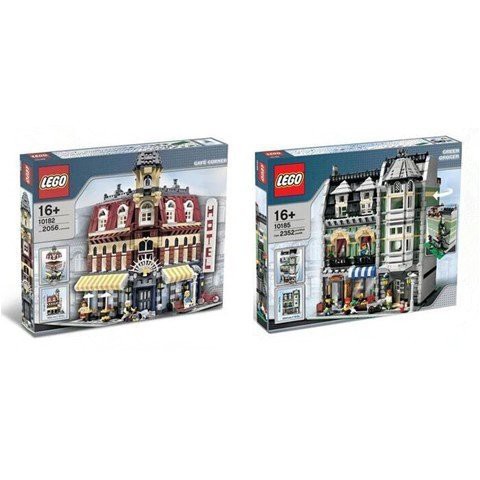 樂高LEGO 10182 轉角咖啡廳絕版街景全新品盒況不錯| 蝦皮購物