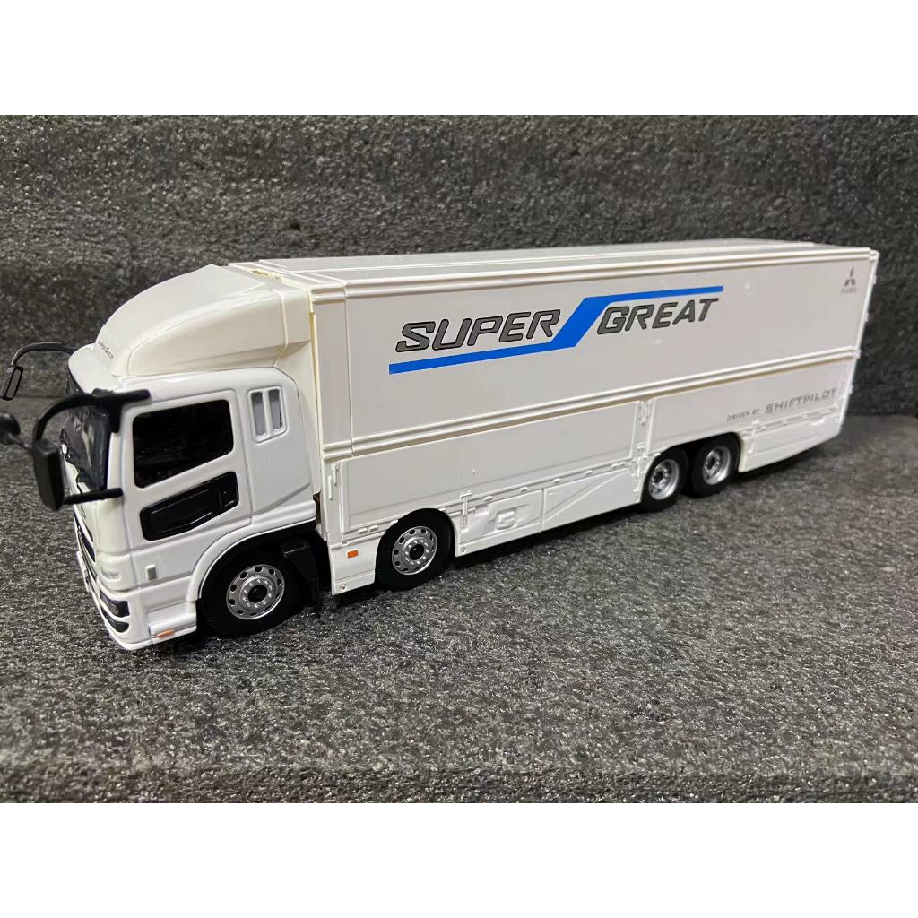 原廠1:43 三菱FUSO SuperGreat 貨櫃卡車運輸車汽車模型| 蝦皮購物
