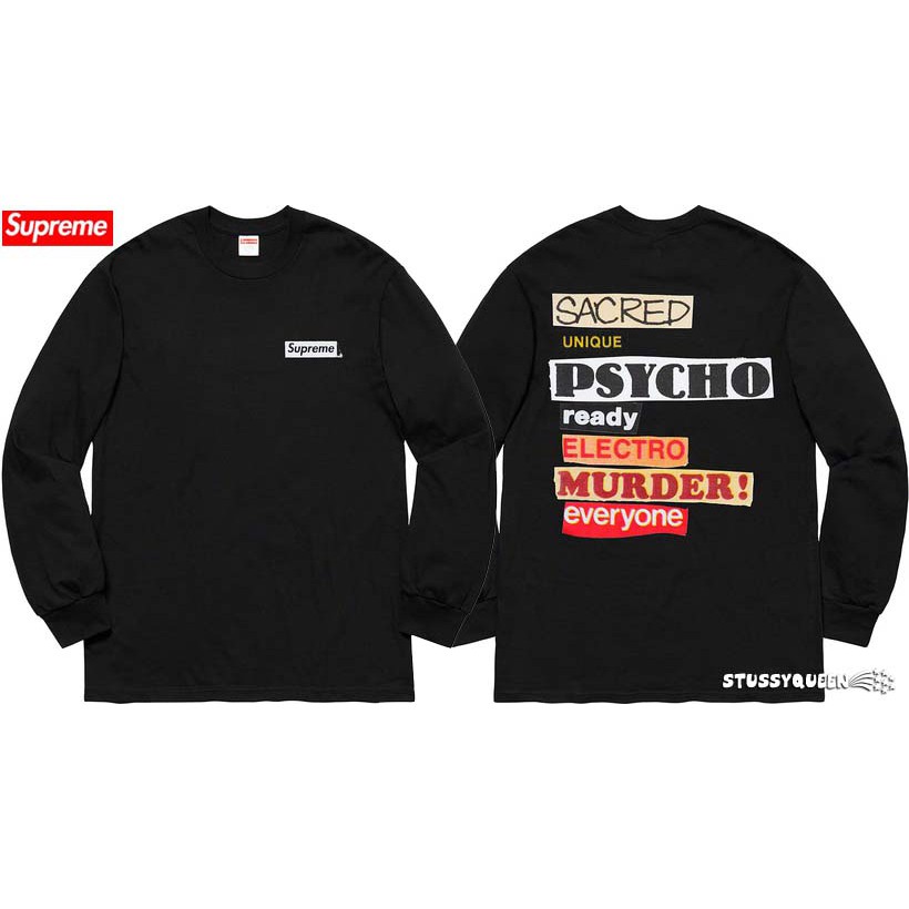 Supreme Sacred Unique L/S Tee 黒M-