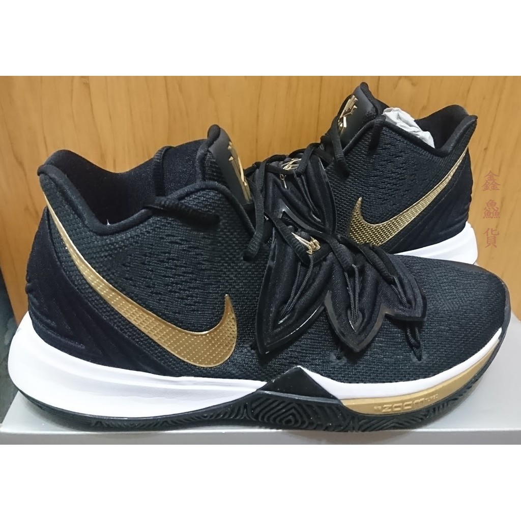 暫售 二手 NIKE ZOOM KYRIE 5 EP XDR 室外 籃球鞋 黑白金 9號 九號 AO2919-007