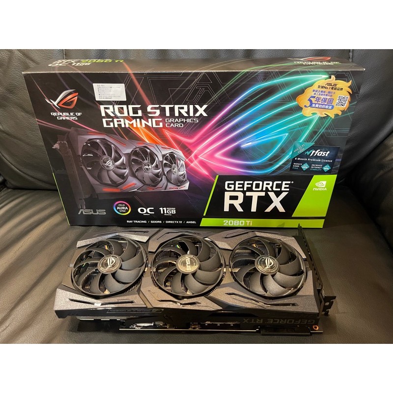 (保固內20240919）華碩ASUS STRIX-RTX2080TI-O11G-GAMING 顯示卡