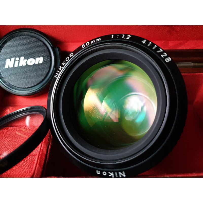 Nikon Ais 50mm F1.2 頂級大光圈標準定焦鏡「有盒單」已售(附遮光罩及B