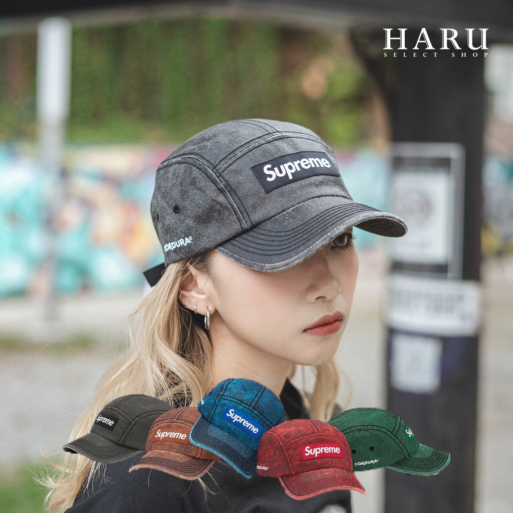 HAru] Supreme Washed Cordura Camp Cap Box Logo 水洗做舊老帽| 蝦皮購物