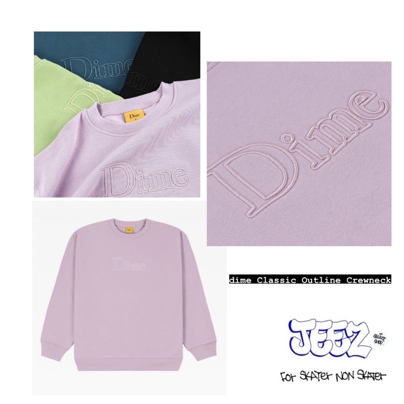 現貨］Dime Classic Outline Crewneck | 蝦皮購物