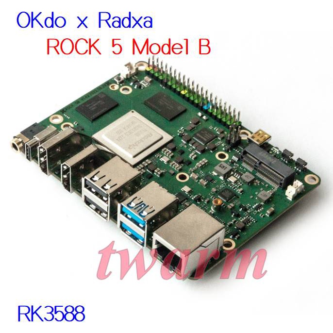 現貨）OKdo x Radxa【ROCK 5B】8GB RAM單板電腦，RK3588 Cortex-A76