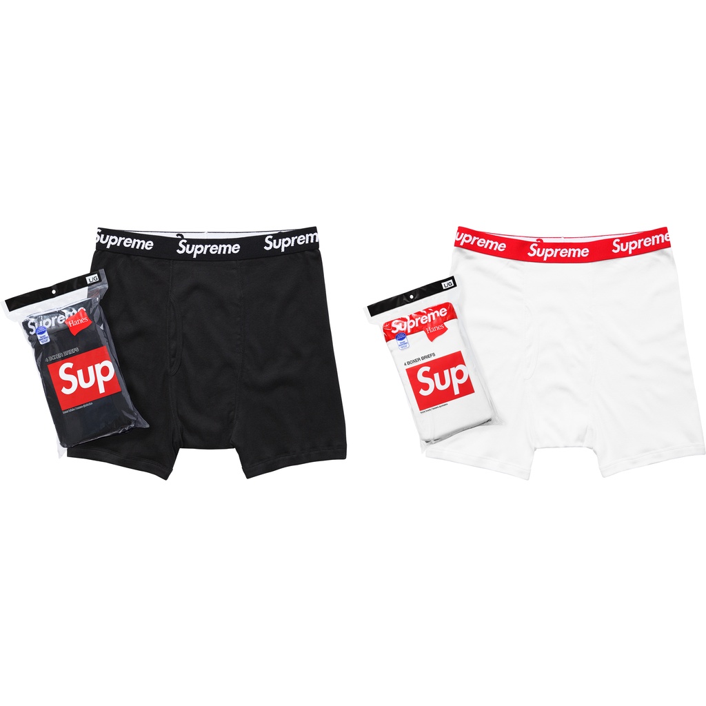 Supreme X Hanes Boxer Briefs (4 Pack)內褲現貨一包四件組| 蝦皮購物