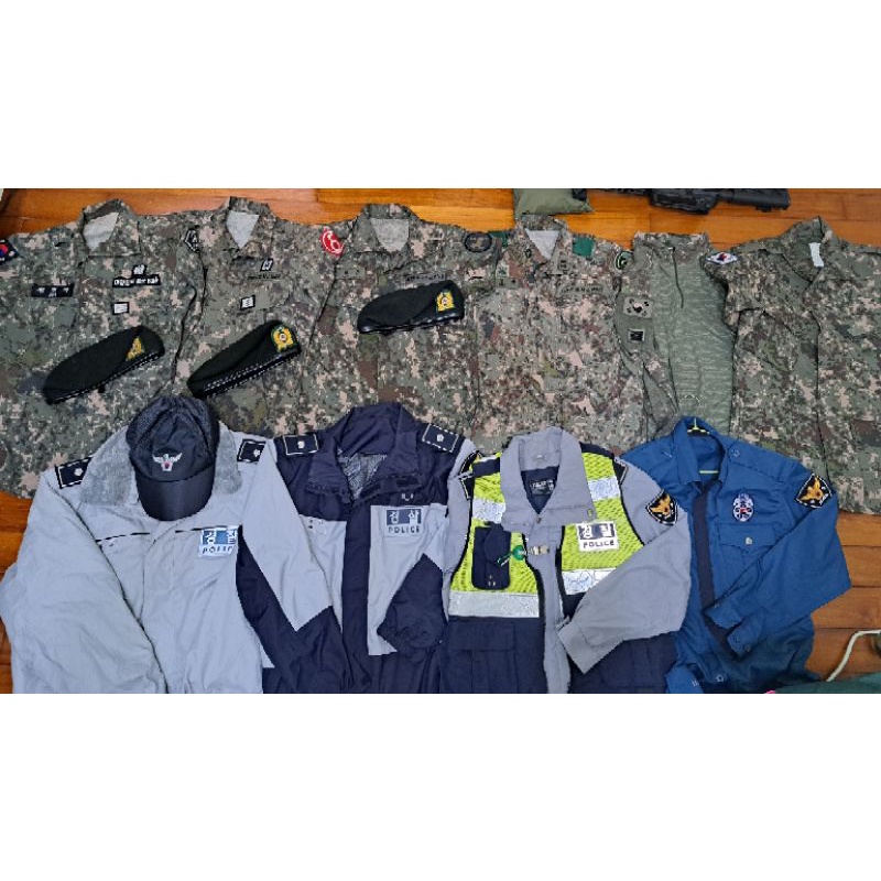 韓国軍 陸軍 花崗岩迷彩服 開放代購中韓國陸海空軍制服花崗岩迷彩韓國