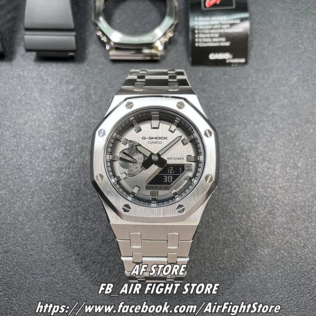 AF Store* G-SHOCK GA-2100 改裝GM-2100-1A 六代AP款不鏽鋼農家橡樹