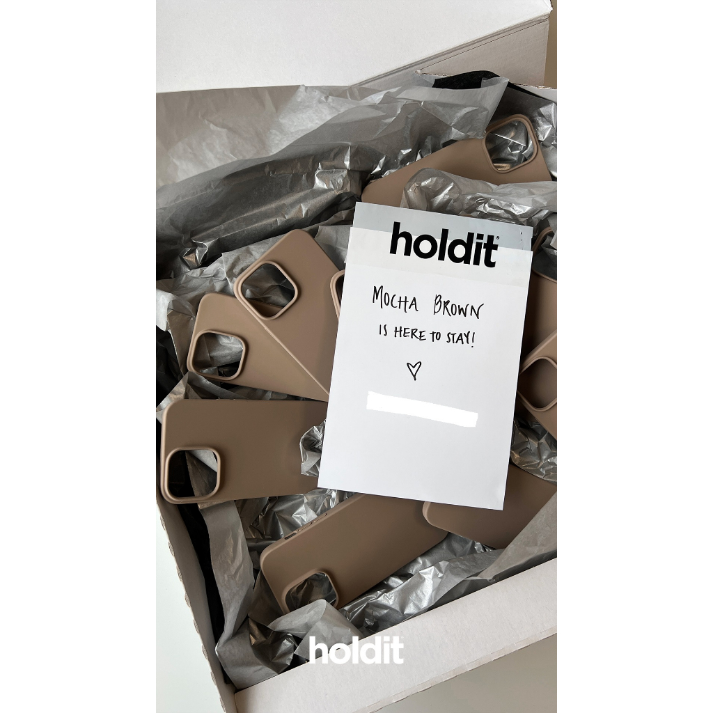 免運台灣現貨holdit iPhone 14 Pro Max 摩卡棕色特殊液態矽膠手機殼超