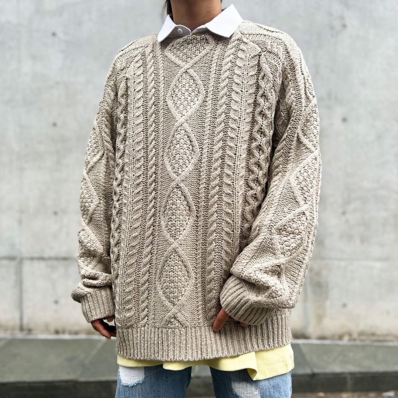 J.V Select】Essentials-F.O.G Cable Knit Sweater 麻花針織毛衣| 蝦皮購物