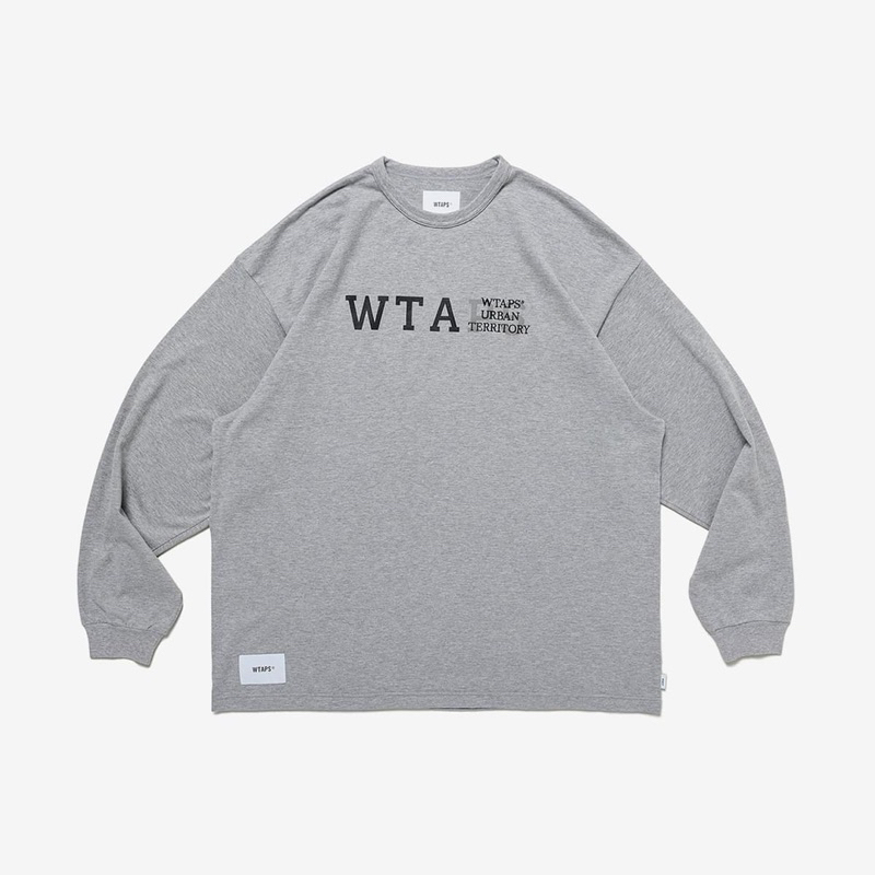 全新WTAPS 23SS DESIGN 01 / LS / COTTON. COLLEGE 胸前字體薄長袖