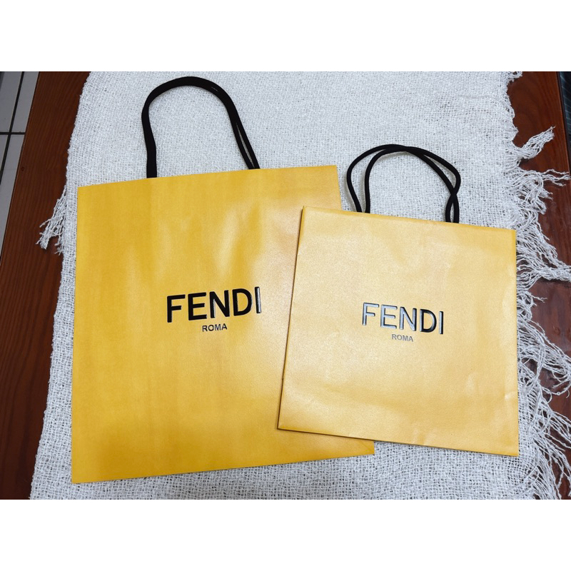 Fendi paper shopping bag hot sale