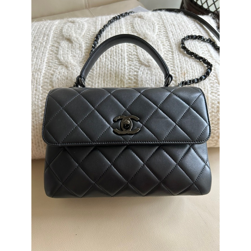 Chanel trendy cc 近全新95%大氣手提包可面交| 蝦皮購物