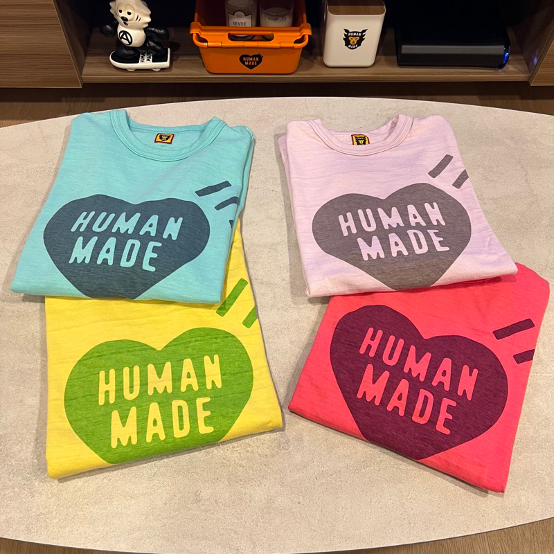 HUMAN MADE COLOR T-SHIRT 水洗彩色愛心| 蝦皮購物