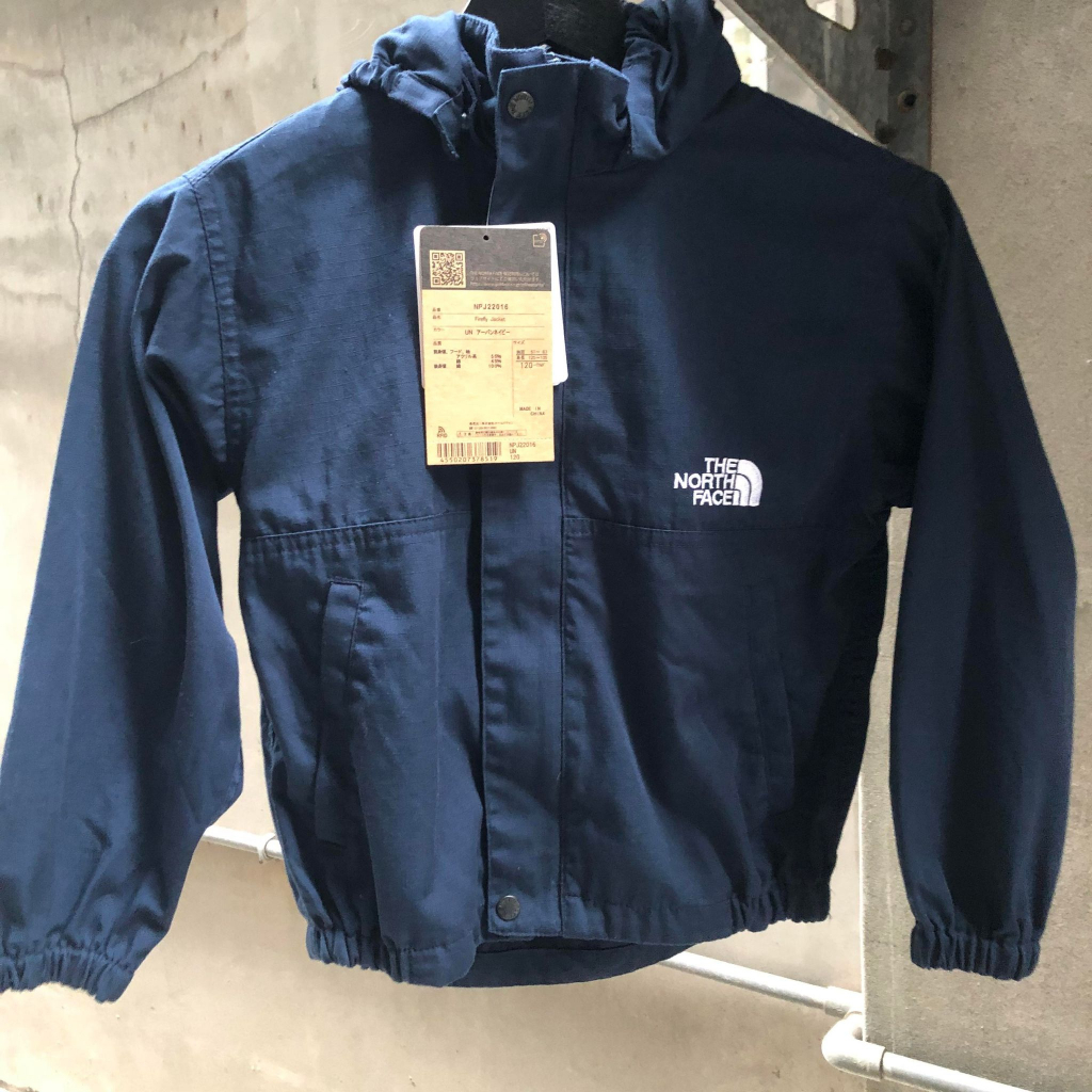 The north face on sale navy blue jacket