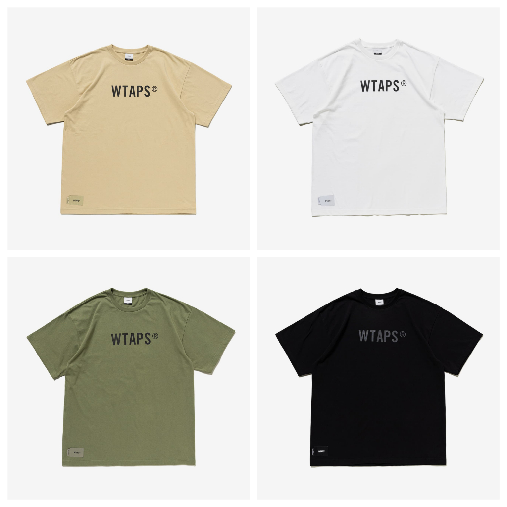 現貨WTAPS 23SS SIGN / SS / COTTON LOGO 短袖卡其軍綠深藍黑色S-XL 可 