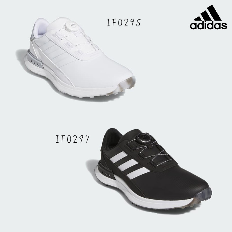 立航高爾夫＊24 Adidas S2G 男鞋BOA(4顆爪釘) #IF0295 / #IF0297,白 
