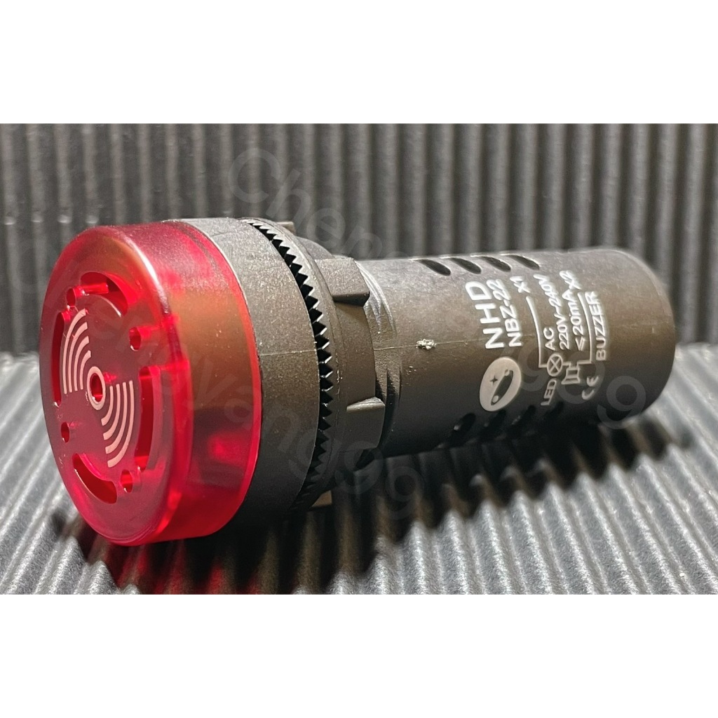 NHD賀電開關賀電LED蜂鳴器NBZ22-R 22mm/25mm LED閃爍蜂鳴指示燈| 蝦皮購物