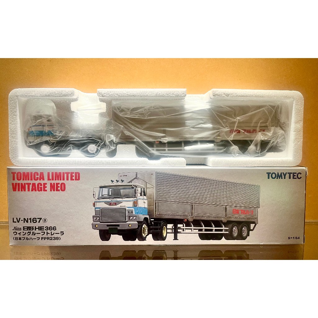 Tomytec TLV 1/64 LV-N167a HINO HE366 日野聯結車貨櫃車卡車