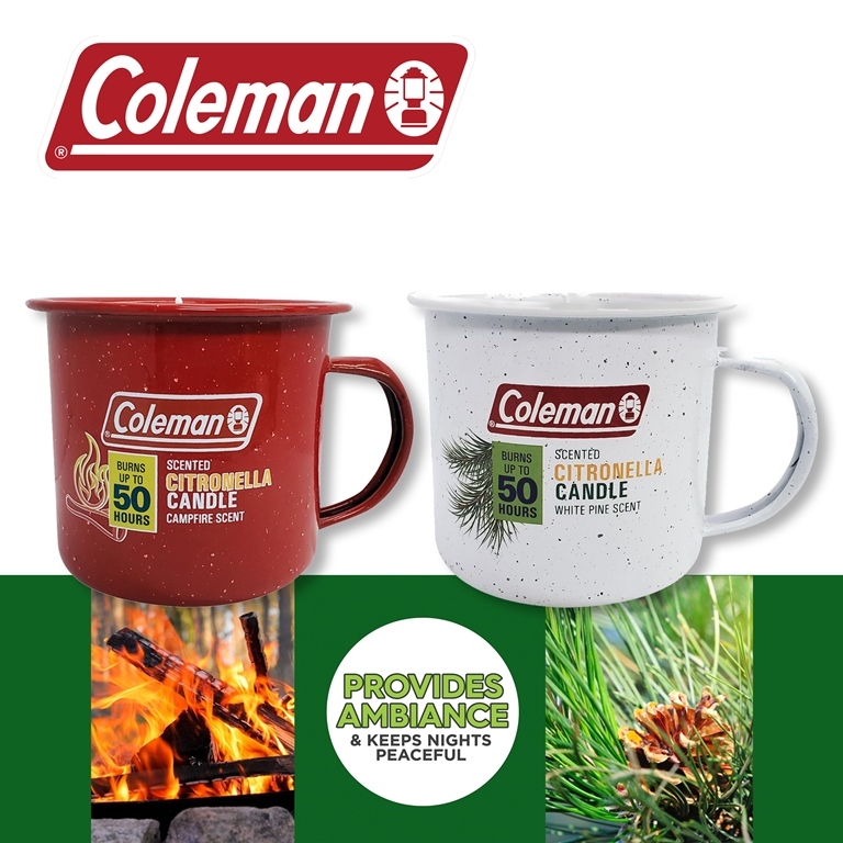 Coleman Citronella Camp Mug Candle - Pine Scent