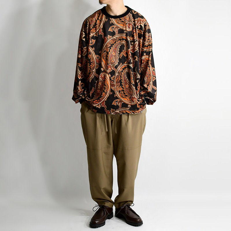 TIGHTBOOTH PAISLEY VELOR LONG SLEEVE L - Tシャツ/カットソー(七分/長袖)