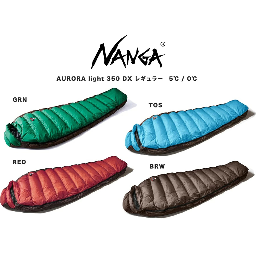 Nanga Aurora Light 350DX 羽絨睡袋 日本製 露營 戶外 非450DX 黑冰 montbell